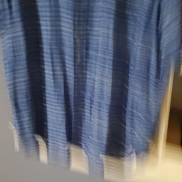 4/$20 Blue Striped Men's Shirt - Picture 6 of 6
